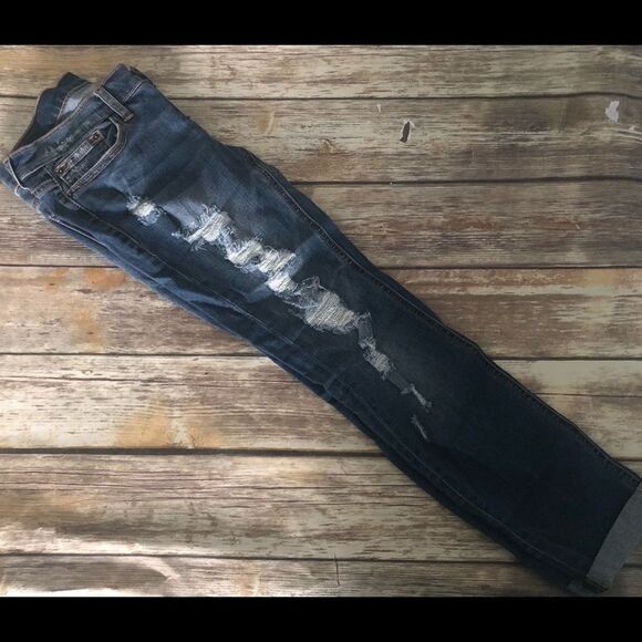 Medium Wash Distressed Jeans - Picture 6 of 6